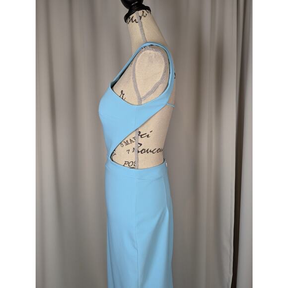 Maria Bianca Nero Aqua Backless Stretch Cutout Mermaid Dress Size 4 - Picture 12 of 16